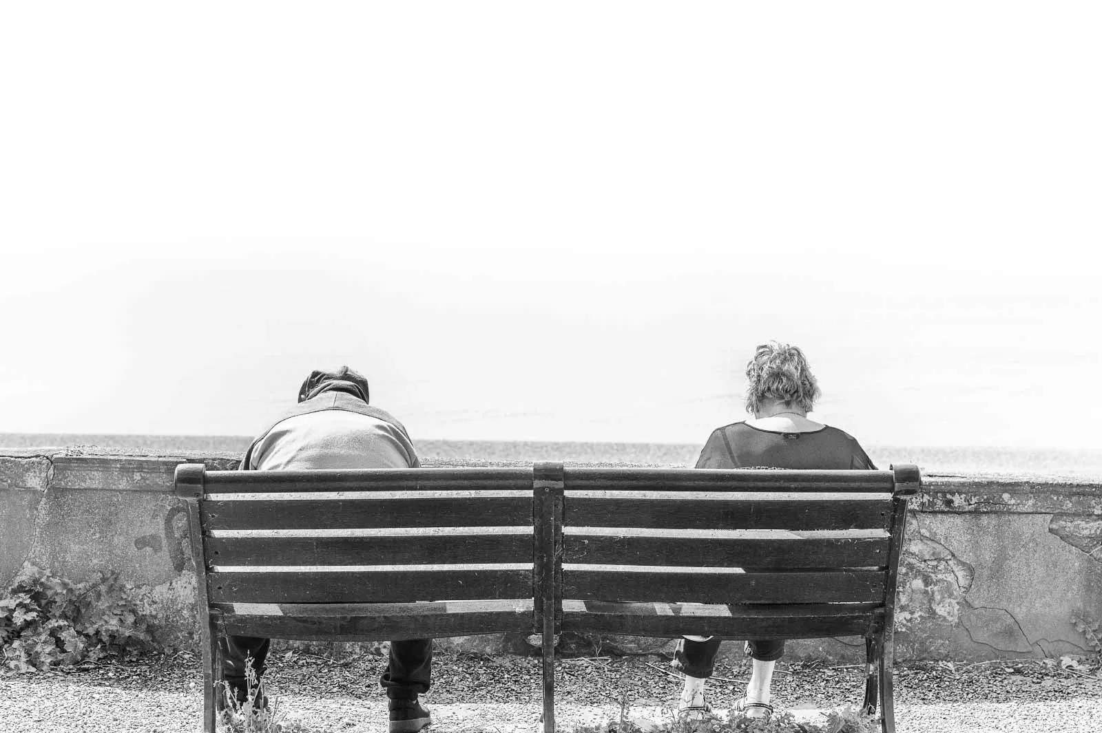 couple Look like they have had argument